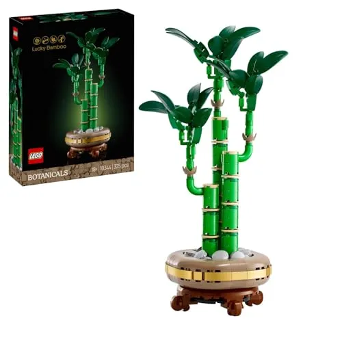 LEGO Botanicals Glücks-Bambus - Bauset für Erwachsene - Gestalte deinen eigenen Glücks-Bambus mit diesem kreativen LEGO Bauset. Pflegeleichte Kunstpflanze, ideal für jedes Zimmer und als Geschenk für besondere Anlässe.