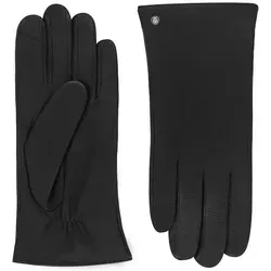 Roeckl Herren Boston Touch Lederhandschuhe, black, 9.5 - Handschuhe & Fäustlinge für Herren, schlichter Klassiker aus hochwertigem Haarschaf Nappaleder mit praktischer Touch-Funktion für Smartphone-Bedienung.