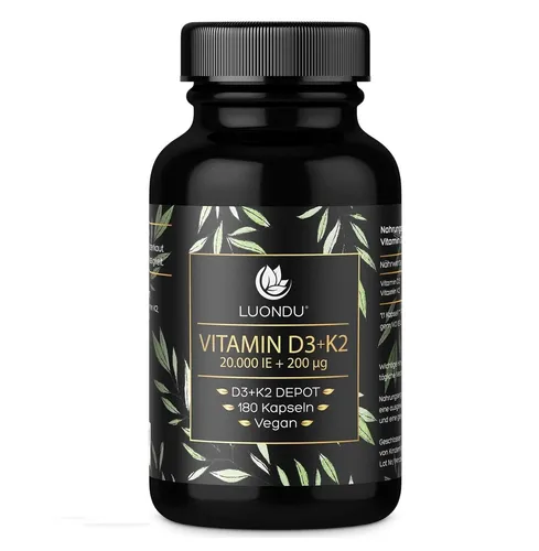 Luondu Vitamin D3 20.000 I.E + K2 MK7