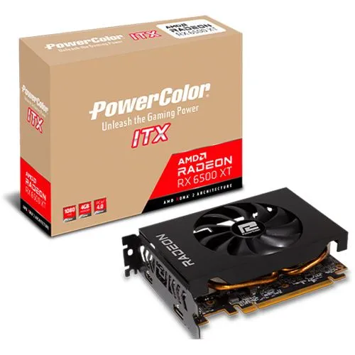 Powercolor AMD Radeon RX 6500 XT ITX Grafikkarte