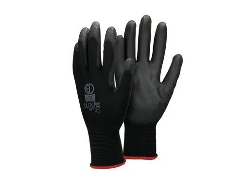 ECD Germany Arbeitshandschuh-Set - 72x Montagehandschuhe, atmungsaktiv & rutschfest - Strickhandschuhe für präzise Montagearbeiten, extrem komfortabel und waschbar, ideal für KFZ, Heimwerken und Gartenarbeiten.