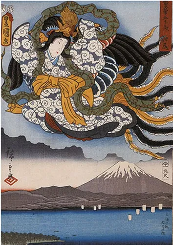 Piatnik Puzzle Amaterasu, Hiroshige, Puzzleteile von Piatnik