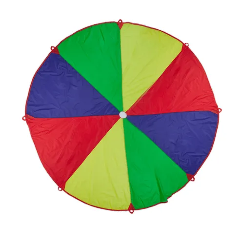 Schwungtuch Bewegungstuch Spieltuch 8 Griffe 0,6 kg Fallschirmspiel bunt