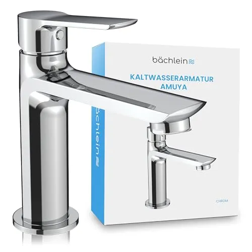 Bächlein Kaltwasserarmatur Amuya - Armatur für Gäste-WCs und Nebenwaschplätze, mit hochwertigem Messinggehäuse und Neoperl-Perlator für optimalen Wasserfluss.