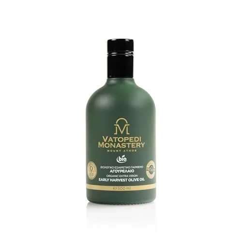 Bio-Natives Olivenöl Extra Erntefrisch aus dem Kloster Vatopedi, Berg Athos - 500ml