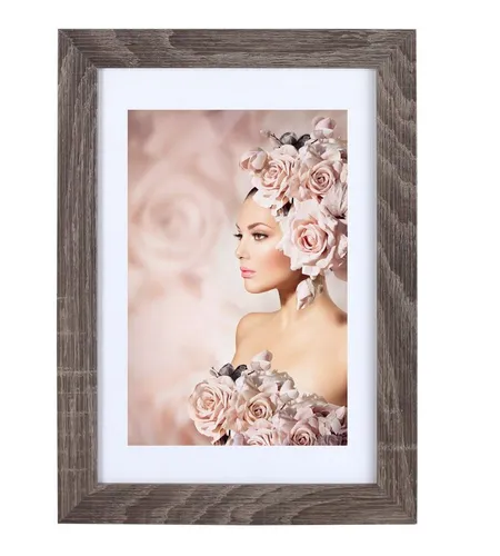 IDEAL TREND Bilderrahmen Bilderrahmen Holz Rahmen Plexi Acryl Collage Wanddeko Poster quadratis, für 1 Bilder (1 St), bruchsicheres Kunststoffglas