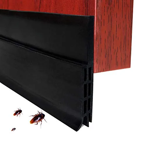 EXTSUD Selbstklebende Tür Türdichtung Dichtungsstreifen Zugluftstopper gegen Insekt Ersatzdichtung Wetterfest Blocker Schalldichtung Silikon Türstopper 100 * 5cm