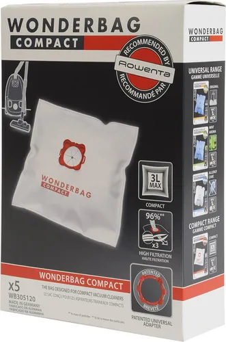 WB 305120 (5 Beutel) Staubsaugerbeutel von Rowenta