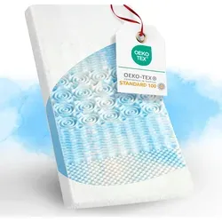 Wenta Gel-Memory-Schaum Topper 5-Zonen 120x200cm - Ergonomischer Wenta® 5-Zonen-Gelschaum-Topper für optimale Druckentlastung. Atmungsaktiv und temperaturregulierend – für einen erholsamen Schlaf das ganze Jahr über.