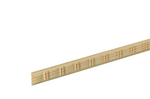 Neuhofer Schnitzleiste 240 cm x 24 x 6 mm natur Zierleiste von FN Neuhofer