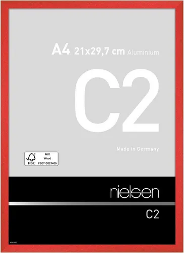 Nielsen Alurahmen C2 21x29,7 cm in rot von Nielsen