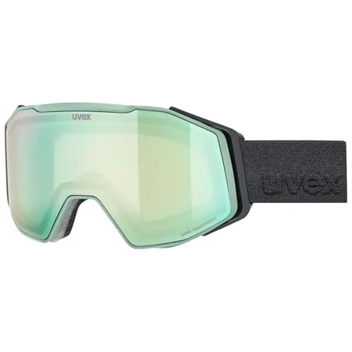 Uvex Gravity FM Ski- und Snowboardbrille in Grün - Moderne Ski- und Snowboardbrille mit uvex supravision® Technologie, helmkompatibel und verstellbarem Band für optimalen Tragekomfort auf der Piste.