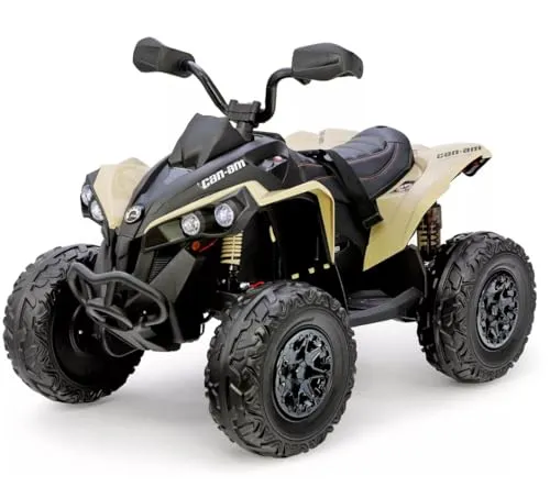 FINOOS Kinderquad – CAM-AM Renegade 24V Elektro-Quad für Kinder - Elektrofahrzeug mit 4x4-Antrieb, Bluetooth, LED-Beleuchtung und gefederten Rädern. Ideal für Kinder von 1 bis 6 Jahren, bietet bis zu 80 Minuten Fahrspaß!
