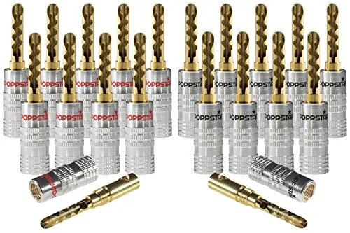 Poppstar Hohl Bananenstecker 20x Set von Poppstar