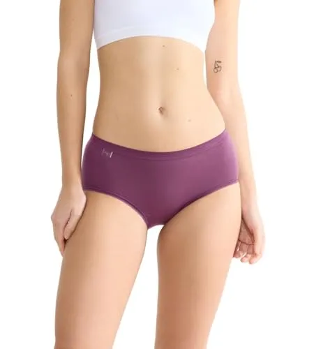 Sloggi 3P Basic Plus Midi Colored Hellrosa Baumwolle 42 Damen - Funktionsunterwäsche – Bequeme Baumwollslips mit flachen Nähten und optimaler Passform für jeden Tag. Genießen Sie hohen Komfort und Flexibilität dank 95% Baumwolle und 5% Elastan.