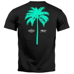 Neverless® Herren T-Shirt mit Palmen-Print - T-Shirts für Herren, stylisches Design mit lebendigem Palmen-Print für ein sommerliches Flair, perfekt für jeden Anlass und kombinierbar mit Jeans oder Shorts.