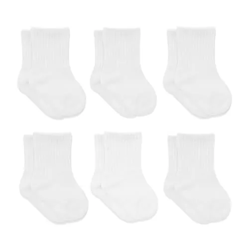 Produktbild bistyle Baumwolle 6 Paar Baby Socken für Neugeborene Säugling 0-6 Monate bis 3 Jahre | Stopper Nahtlos Socken | Jungen Mädchen Kindersocken