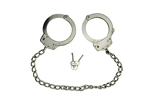 KH-Security Fußfessel mit Doppelschloss aus Edelstahl
