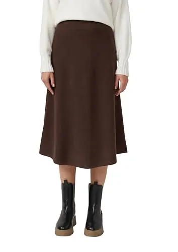 s.Oliver Ausgestellter Midi-Rock aus leichtem Sweat in grau von s.Oliver