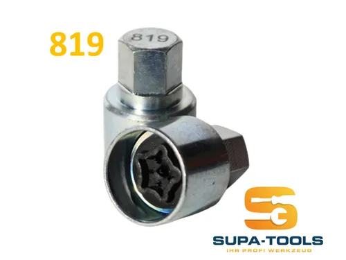 Audi Radsicherung Felgenschloss 819 W Schlüssel Nuss Wheel Lock Key SUPA-Tools