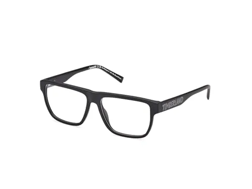 Timberland Quadratische Kunststoff Brille TB50009 - Sportbrille für Unisex mit optionaler Sonnenbrillen-Tönung oder Blaulichtfilter, inklusive Schutzetui und Mikrofasertuch für optimale Pflege.