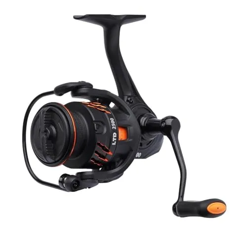Savage Orange LTD Angelrolle, GRC-Material, CNC-gefräste SST-Aluminiumgriffe, Schwarz-Orange, Spinning Reel, 1000-4000, Spinnfischen, Stationärrolle (3000)