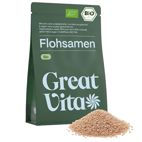 GreatVita ganze Flohsamen 1000g