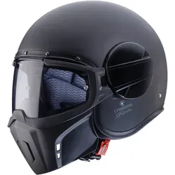 Caberg Ghost Helm, schwarz, Größe XS für Männer - Robuster Motorradhelm aus Fiberglas mit 4 Konfigurationsmöglichkeiten. Ideal für Sicherheit und Komfort auf der Straße. Verfügbar in zwei Helmschalengrößen.