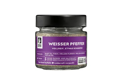 Bremer Gewürzhandel Gewürz Pfeffer weiß, gemahlen, im Glas