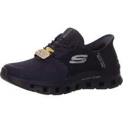 Skechers Sporthalbschuhe Formsohle modisch in blau, Gr. 35 - Schnürer mit atmungsaktivem Textil-Synthetik-Mix, leichter und bequemer Sitz dank elastischer Schnürung. Veganes Material, Maschinenwaschbarkeit und Air-Cooled Memory Foam Innensohle für optimalen Komfort.