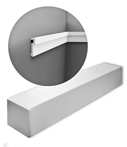 Orac Decor Zierleiste PX198-box – Modern Wandleisten Set mit 24 Sockelleisten - Leisten aus Duropolymer®, extrem formstabil und stoßfest, ideal für stilvolle Innen- und Außenanwendungen. Gesamtlänge 48 m für vielseitige Gestaltung.