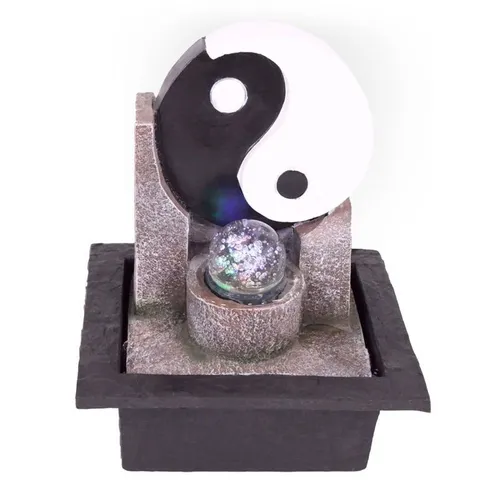 Zimmerbrunnen “Yin Yang” mit LED-Beleuchtung von Lemodo