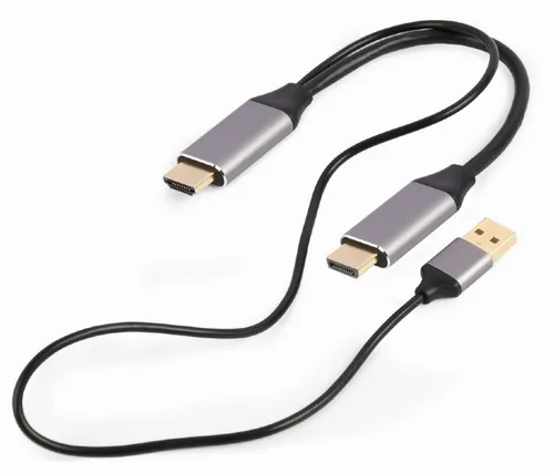 GEMBIRD HDMI to DP Adapter 4K 60Hz - Videokabel & -stecker, ermöglicht die Verbindung von HDMI-Quellen mit DisplayPort-Geräten in beeindruckender 4K-Qualität bei 60Hz.
