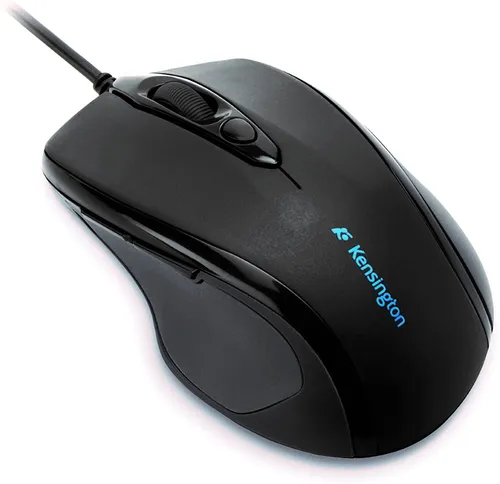 Kensington Maus Pro Fit K72355EU - Ergonomische Mid-Size-Maus mit 6 Tasten, 1000 dpi, ideal für Rechtshänder und vielseitig einsetzbar