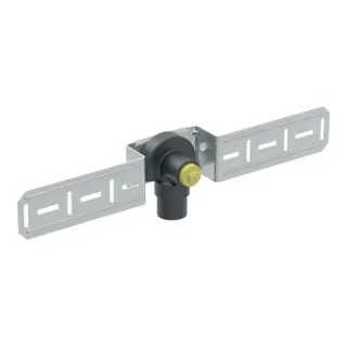 Geberit Mepla Anschlusswinkel 90° - vormontiert und schallgedämpft - Sanitärinstallation mit 20mm Außendurchmesser, ideal für eine einfache und geräuscharme Verbindung in Rohrsystemen.