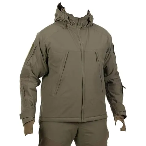 UF Pro® Tactical Winter-Kapuzenjacke Delta OL 4.0 – Steingrau Oliv - Die Delta OL 4.0 Winterjacke bietet optimalen Schutz bei kaltem Wetter. Mit winddichtem, wasserabweisendem Material und 8 praktischen Taschen ist sie ideal für Outdoor-Abenteuer. Hervorragende Wärmeisolierung dank G-LOFT-Füllung.