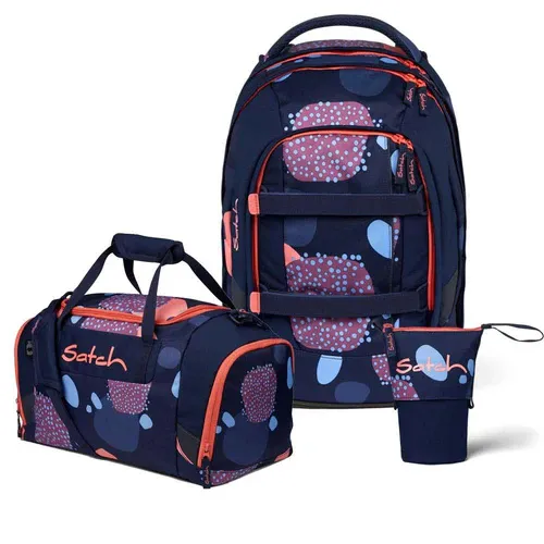 Satch Pack Coral Reef Schulrucksack Set 3tlg.