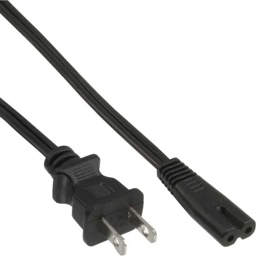 InLine® Netzkabel, Netzstecker Japan auf Euro 8 C7 Stecker, schwarz, 1,8 m