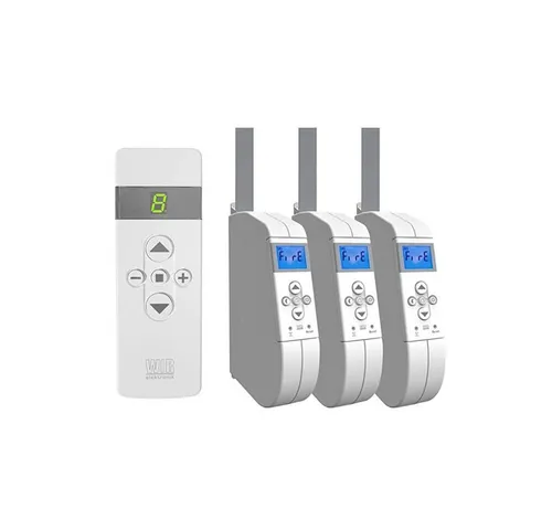WIR elektronik Rollladengurt-Antrieb WIR SET FB-9 mit eW940-F-M - Innovativer Rollladengurt-Antrieb für Fenster und Türen. Mit praktischer Funkfernbedienung, automatischer Zeitumstellung und einfacher Montage. Ideal für verschiedene Rollläden.