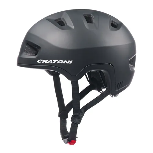 Cratoni C-Root Urban City Fahrradhelm black matt 55-58 cm - Fahrradhelm für Unisex Erwachsene, mit einstellbarer Passform und optimalem Kopfschutz für sicheres Fahren in der Stadt.