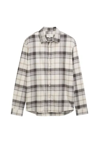 TOM TAILOR Langarmbluse M (38) - Herren-Freizeithemden aus 100 % Baumwolle, pflegeleicht und ideal für lässige Anlässe, Farbe: off white check.