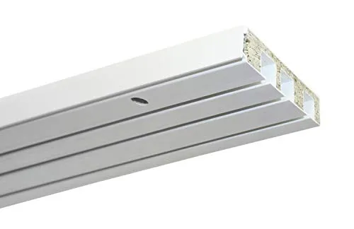 Gardinia Vorhangschiene, Kunststoff, weiß, 120