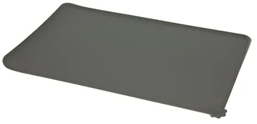 Kerbl Pet Napfunterlage aus Silikon, grau, 47x29cm