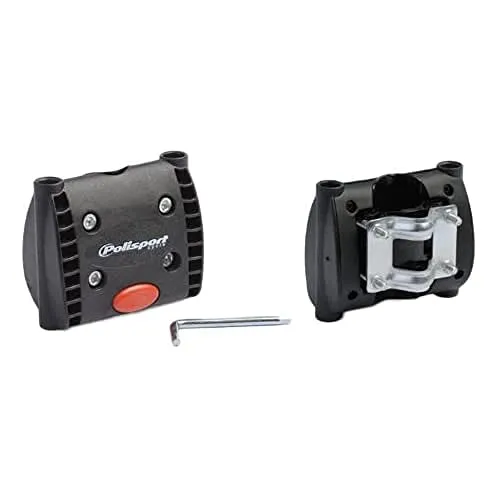 Polisport Kinder Zweithalterung für Kindersitz, Schwarz