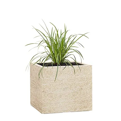 Pflanzwerk® Pflanzkübel Cube Antik Sand 23x23x23cm – Frostbeständig und UV-geschützt - Hochwertiger Pflanzkübel von Pflanzwerk, ideal für drinnen und draußen. Mit spezieller Imprägnierung für maximale Frostbeständigkeit und Langlebigkeit. Perfekt für Ihre Pflanzen!