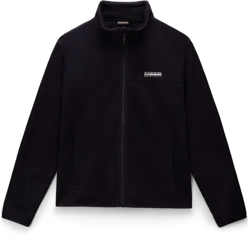 Napapijri T-dergana Full Zip - Schwarz für Herren - Funktionsjacke aus 30% recyceltem Material, ideal für umweltbewusste Mode und täglichen Komfort.