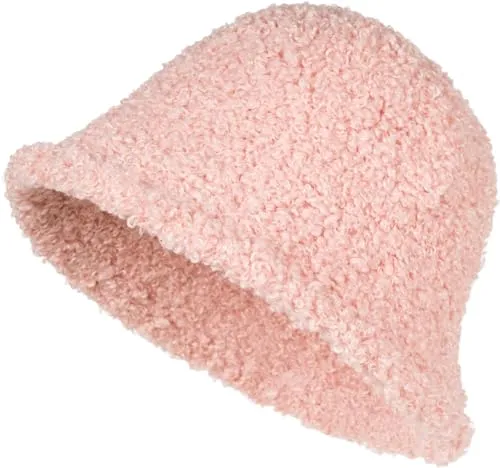 styleBREAKER Damen Fischerhut in Teddyfell Optik - Fischerhüte für Damen, stylischer warmer Bucket Hat aus Teddyfell für angenehmen Tragekomfort in der kalten Jahreszeit. Ideal für Streetwear-Looks und in verschiedenen Farben erhältlich.