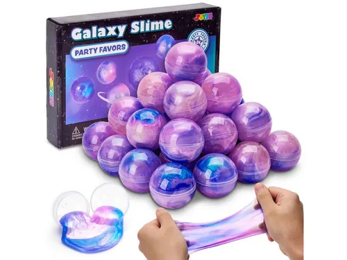 JOYIN Knete JOYIN 24 Pack Slime Kit(Rosa), Galaxy Slime Ball Slime Set (24-tlg)
