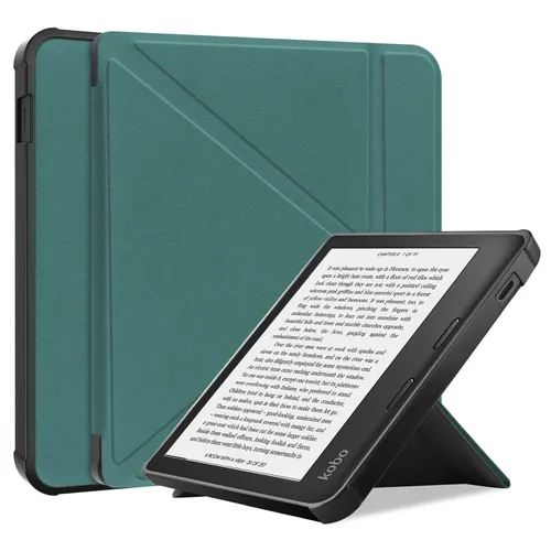 Hülle für Kobo Libra 2 7 Zoll Smart Cover Etui und Auto Sleep/Wake Funktion Grün