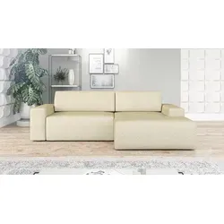 Ecksofa TOTI mit Schlaffunktion in Beige von A&J MöbelLand